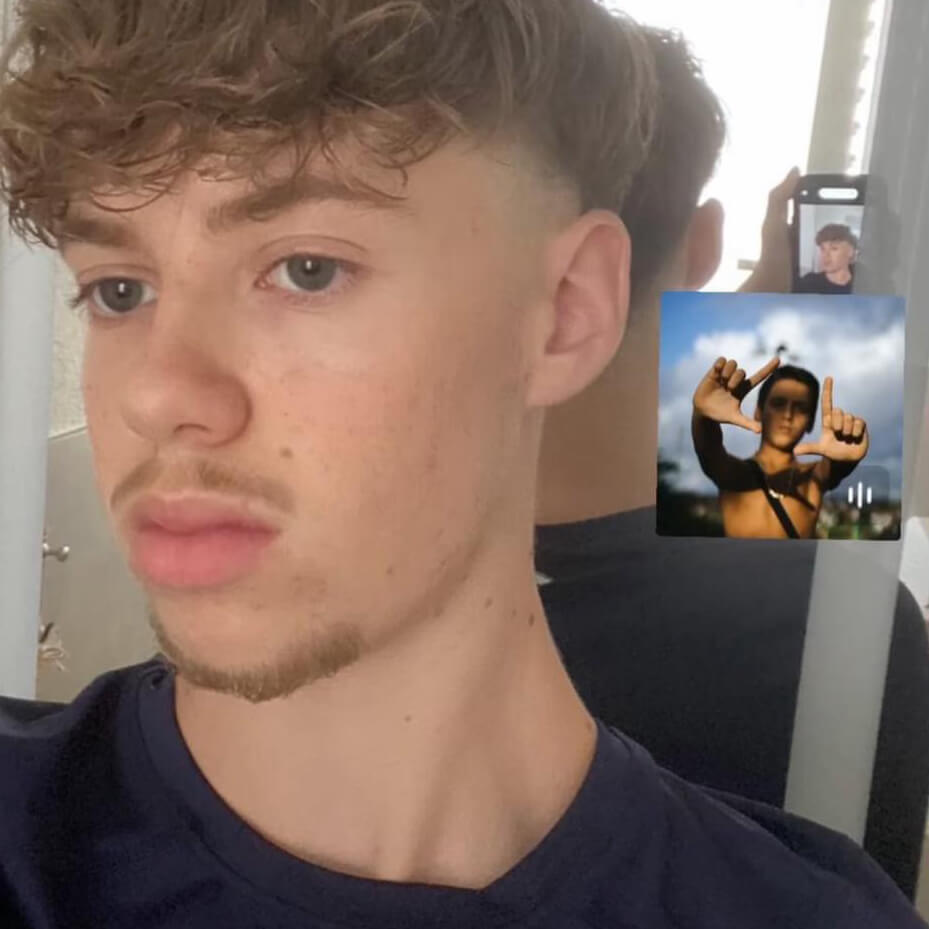 Großaufnahme von Alessios Gesicht